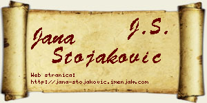 Jana Stojaković vizit kartica